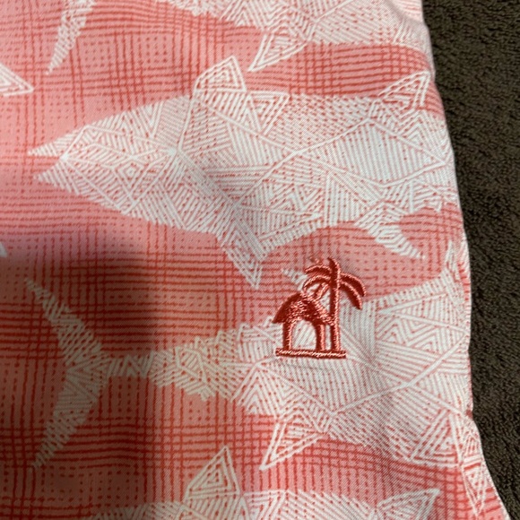 CARIBBEAN JOE ISLAND SUPPLY CO.  MEN'S SHORT SLEEVES SHIRT PINK SIZE XXL - Picture 11 of 15